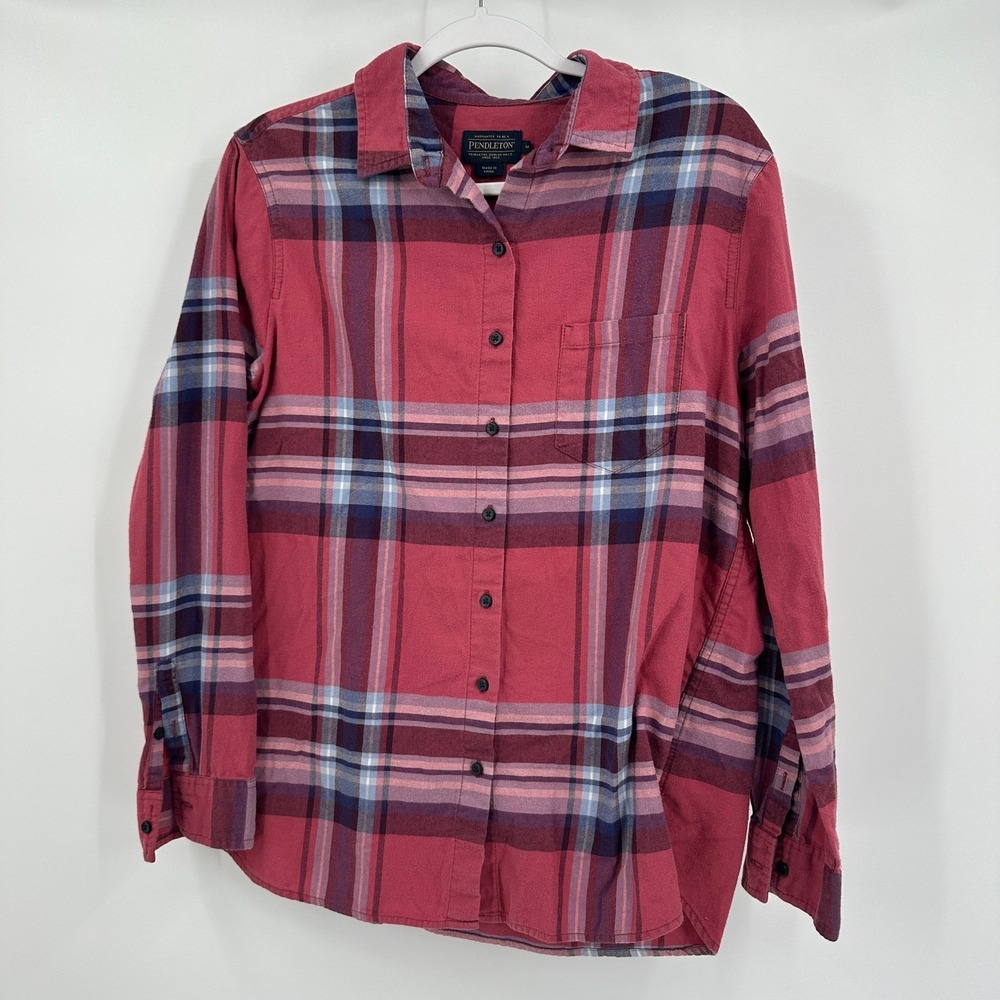 Pendleton Mens Tartan Plaid Flannel Shirt Sz M Americana Heritage Cabin Outdoors